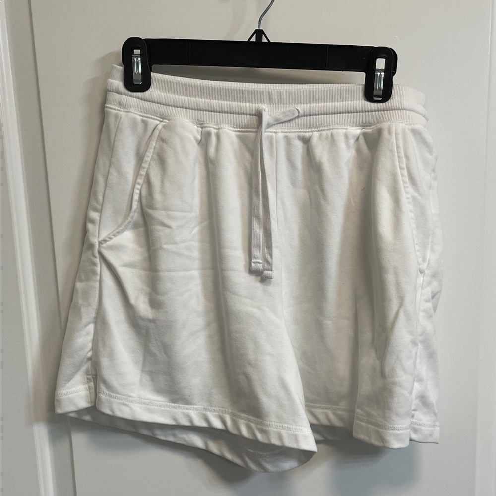Women's White Casual Shorts